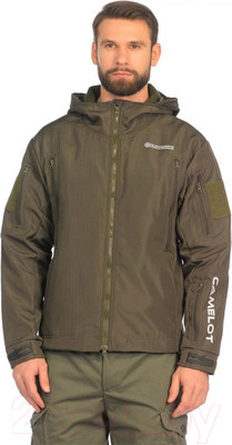 Куртка для охоты и рыбалки Huntsman Камелот Хаки Softshell (48-50/176)