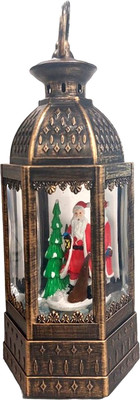 Световая фигурка Лючия Зимние узоры Санта у елки / RB-229