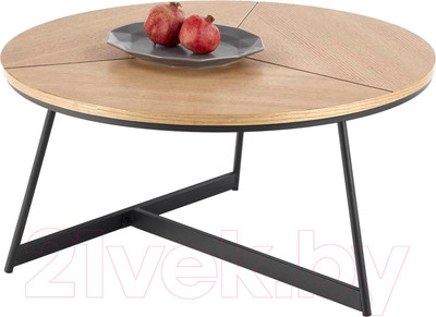 Журнальный столик Halmar Karida (дуб натуральный/черный)