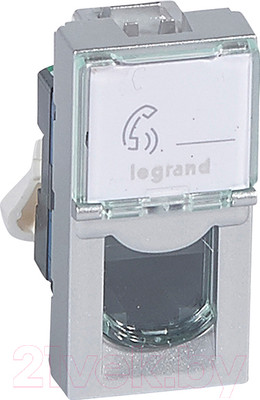 Розетка Legrand Mosaic 79461 (алюминий)