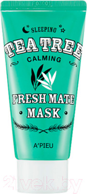 Маска для лица гелевая A'Pieu Fresh Mate Tea Tree Mask Calming успокаивающая ночная (50мл)