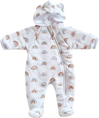 Комбинезон прогулочный детский Sofi Узоры / 3023-Д (р.62, радуга)