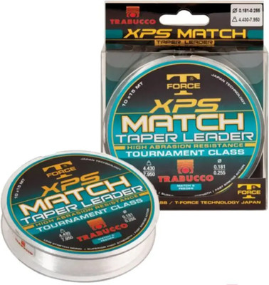 Леска монофильная Trabucco T-Force Xps Match Taper Leader 0.20-0.32мм 15м / 052-02-04