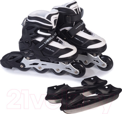 Ролики-коньки Babyhit Uniskate (M, черный/белый)