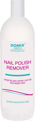 Жидкость для снятия лака Domix Green Nail Polish Remover With Acetone (1л)