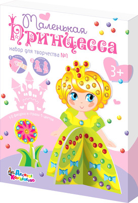 Набор для творчества Десятое королевство Из страз 3D Принцесса 1 / 01702