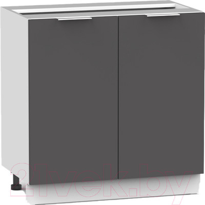 Шкаф-стол кухонный Интермебель Микс Топ ШСР 850-3-800 без столешницы (графит серый)