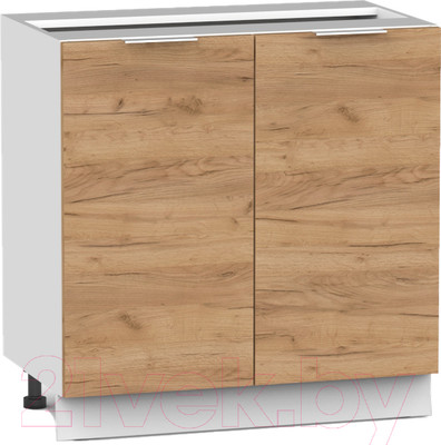 Шкаф-стол кухонный Интермебель Микс Топ ШСР 850-3-800 без столешницы (дуб крафт золотой)