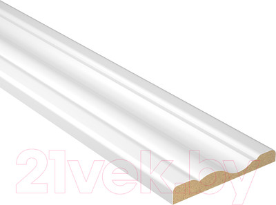 Наличник SMART Профильный (белый шелк)