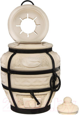 Тандыр Амфора Охотник (с откидной крышкой)