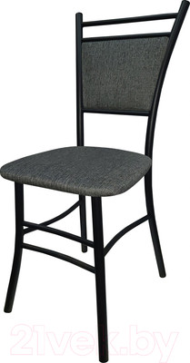 Стул ВВР Мажор (черный/рогожка серый)