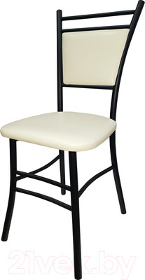 Стул ВВР Мажор (черный/экокожа ваниль)