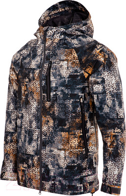 Куртка FHM Pharos 2024 (4XL, принт серо-оранжевый)