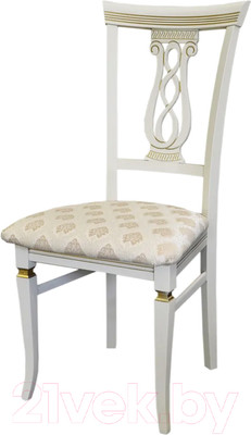Стул Мебелик Агнесс (слоновая кость/золото/маркус ваниль)