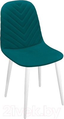 Стул ТриЯ Шерри К1С (белый матовый/велюр Confetti Izumrud)