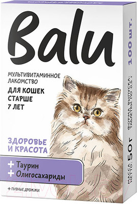 Витамины для животных BaLu Здоровье и красота мультивитаминное / 228002560 (100таб)