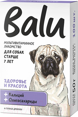 Витамины для животных BaLu Здоровье и красота мультивитаминное / 228002621 (100таб)