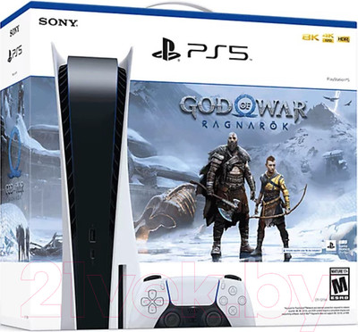 Игровая приставка Sony PS5 с дисководом + God of War Ragnarok