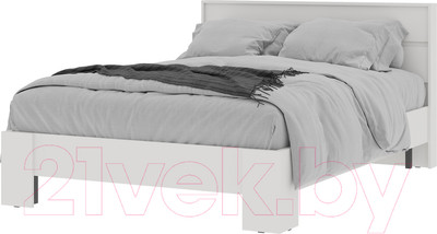 Полуторная кровать Стендмебель Хелен КР 02 140x200 (белый/белый)