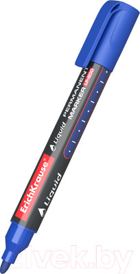 Маркер перманентный Erich Krause Liquid LP-600 / 48770 (синий)