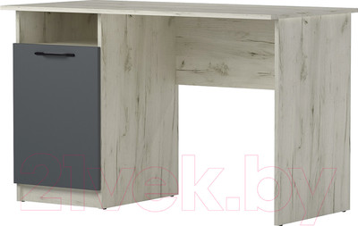 Письменный стол Памир ПКС-12 (крафт белый/антрацит)