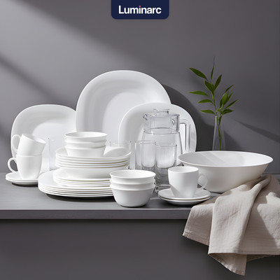 Набор столовой посуды Luminarc Carine White N4781 (46пр)