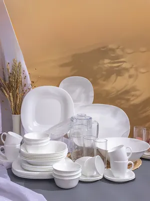 Набор столовой посуды Luminarc Carine White N4781 (46пр)