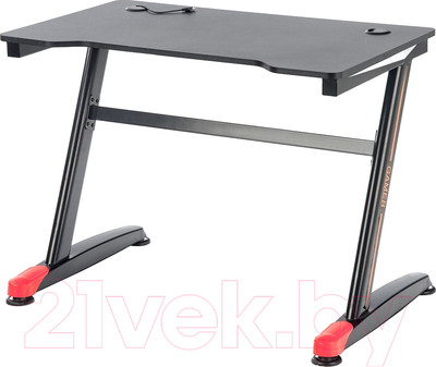 Компьютерный стол Halmar B40 (черный/красный)