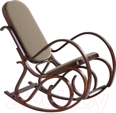 Кресло-качалка Halmar Max Bis Plus (коричневый/венге)