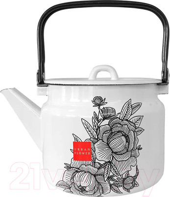 Чайник Лысьвенские эмали Urban flower 2710/4