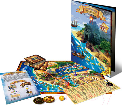 Настольная игра Нескучные игры Сокровища Флинта. Расширенное издание / 8515