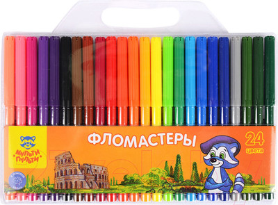 Фломастеры Мульти-пульти Енот в Италии / WP_10730 (24цв)