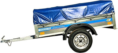 Прицеп для автомобиля Кремень Стандарт плюс 2.0x1.3 (31см борт, тент 30см, оцинкованный)