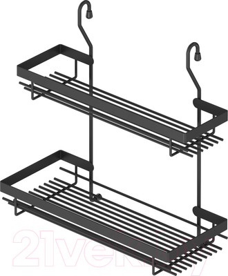 Полка для специй на рейлинг Starax S-4007-A (антрацит)
