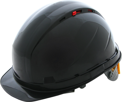 Защитная строительная каска РОСОМЗ RFI-3 Biot Rapid / 72720 (черный)