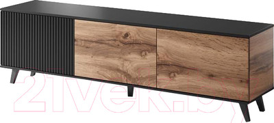 Тумба Halmar Random RTV-2 (дуб вотан/черный)