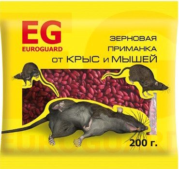 Средство для борьбы с вредителями Euroguard От крыс и мышей (200г)