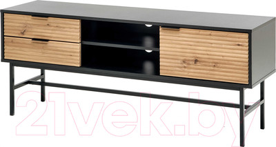 Тумба Halmar Murano RTV-1 (дуб артизан/черный)