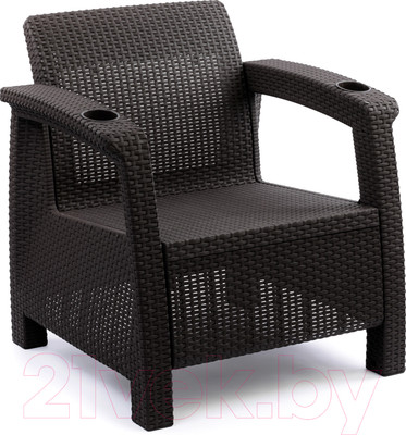Кресло садовое Альтернатива Ротанг-плюс / М8839 (мокко)