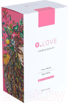 Набор масок для лица G.Love Face Mask Mix Box (8x6мл)