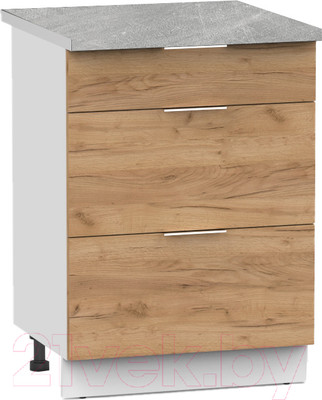 Шкаф-стол кухонный Интермебель Микс Топ ШСР 850-23-500 (дуб крафт золотой/венато)