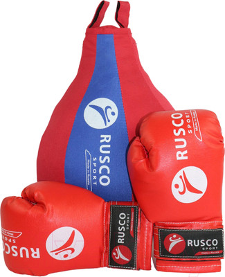 Набор для бокса детский RuscoSport 4oz (красный/синий)