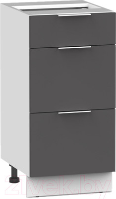Шкаф-стол кухонный Интермебель Микс Топ ШСР 850-23-300 без столешницы (графит серый)