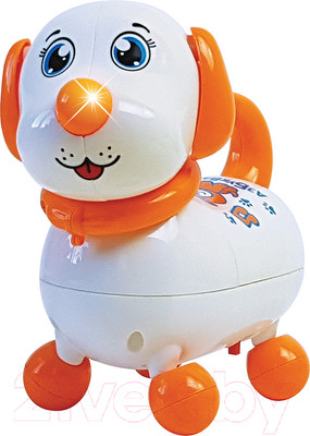 Интерактивная игрушка Азбукварик Говорящий щенок / 2989 (белый)