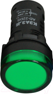 Лампа сигнальная КЭАЗ AD22DS(LED) Матрица 22мм 230В / 238693 (зеленый)