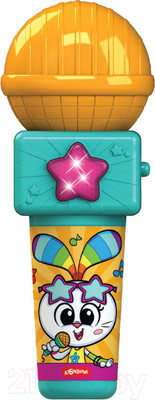 Музыкальная игрушка Азбукварик Микрофон Караоке с Зайкой / 3147