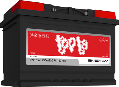 Автомобильный аккумулятор Topla Energy L+ / 108375 (75 А/ч)