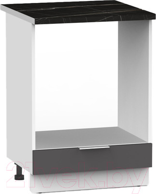 Шкаф под духовку Интермебель Микс Топ ШСРГ 850-33-600 (графит серый/тунис)