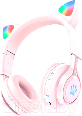 Наушники детские Hoco W39 (розовый)