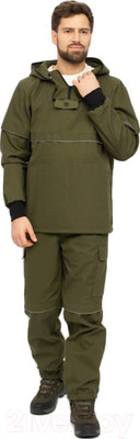 Костюм для охоты и рыбалки Huntsman Антигнус Люкс Хаки Палатка 2282 (52-54/182-188)